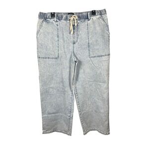 NWOT Studio Park x Amy Stran Regular Drawcord Jean- Pebble Wash, Size LP